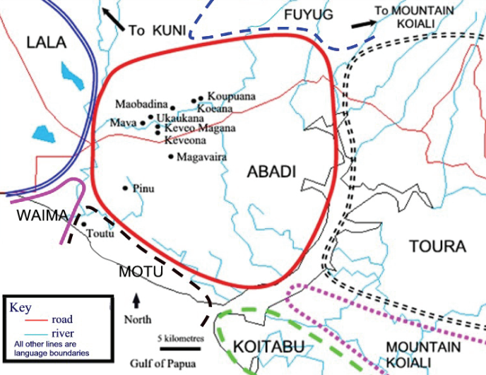 Abadi language boundaries