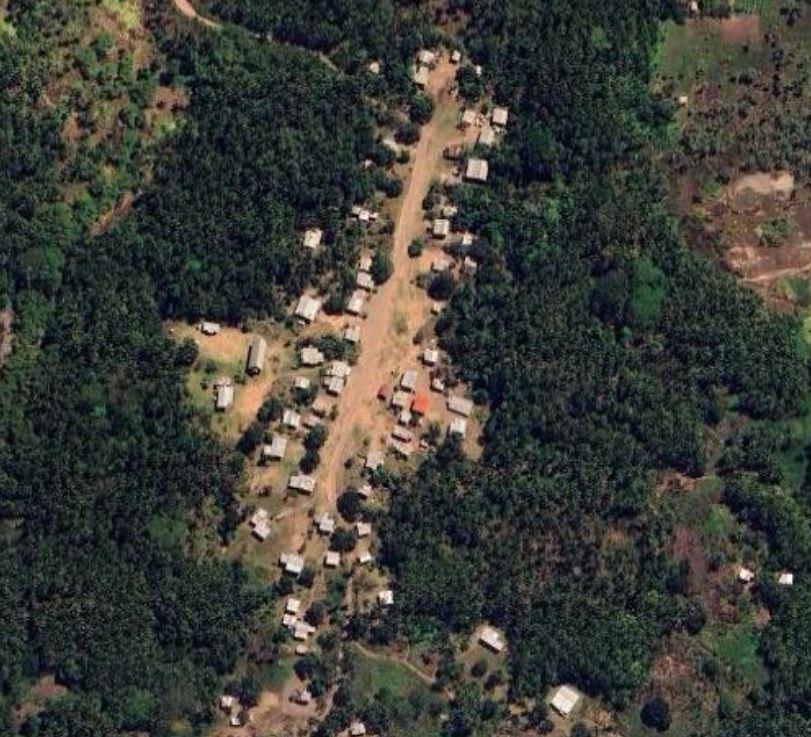 Aerial view of Magavaira village