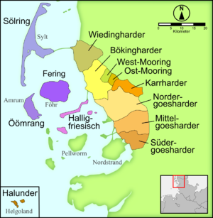 Frisian, Northern language at docs.verbix.com