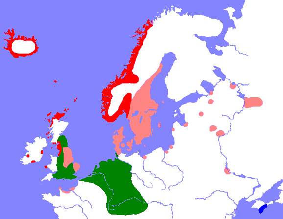 Germanic languages AD 900